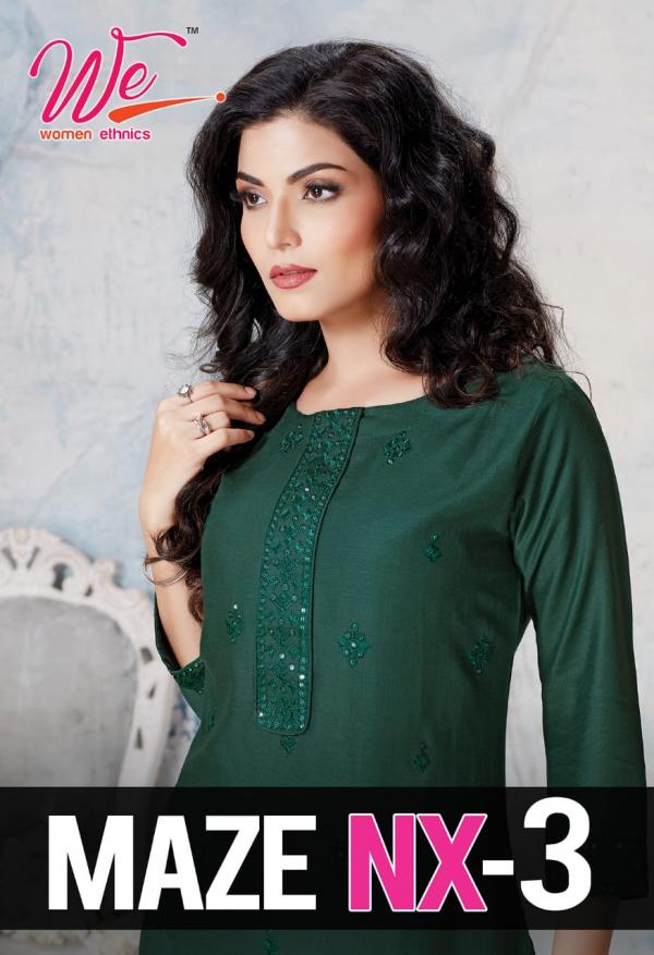 We Maze Nx Vol 3 Rayon Slub Designer Kurti Collection